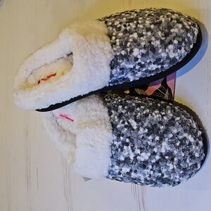 Babe New Multi-layered Memory Foam Cozy Gray and white Slippers